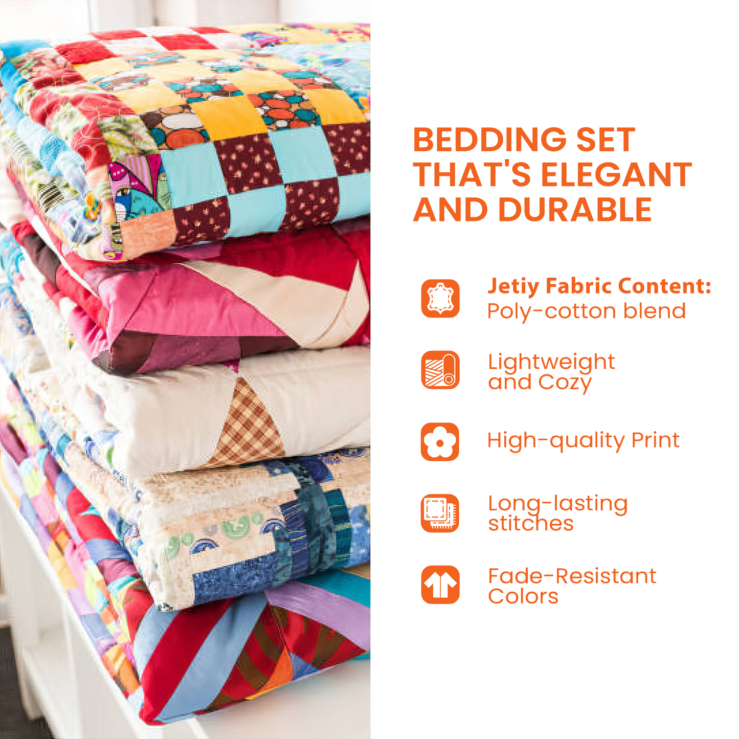 Christmas Cat 3-Piece Quilted Bedding Set GFTOAB119