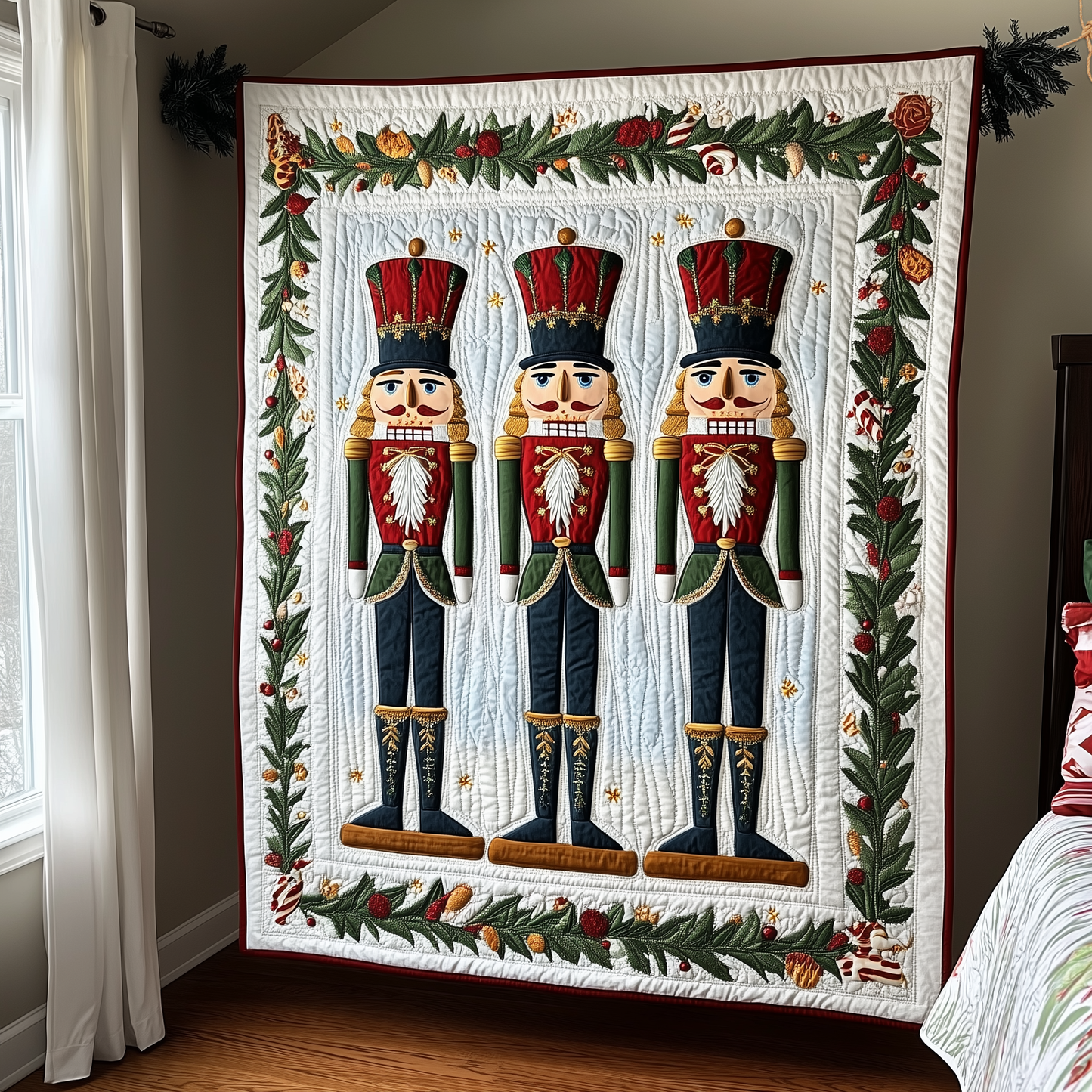 Christmas Nutcracker Quilted Blanket GFTOAB008