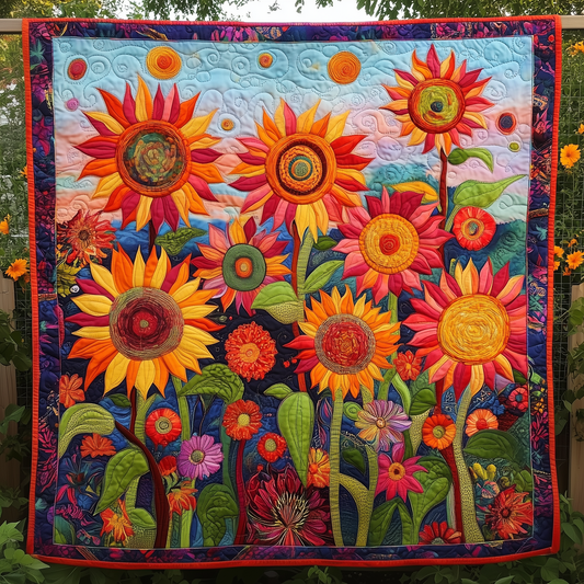 Sunflower Quilted Blanket GFTOAB066