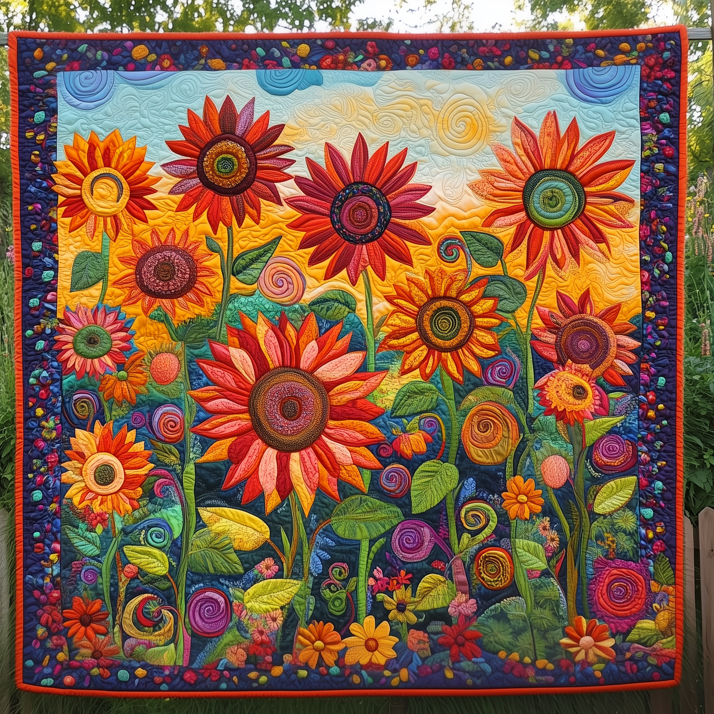 Sunflower Quilted Blanket GFTOAB067