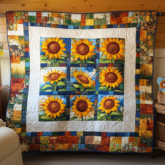 Sunflower Quilted Blanket GFTOAB068