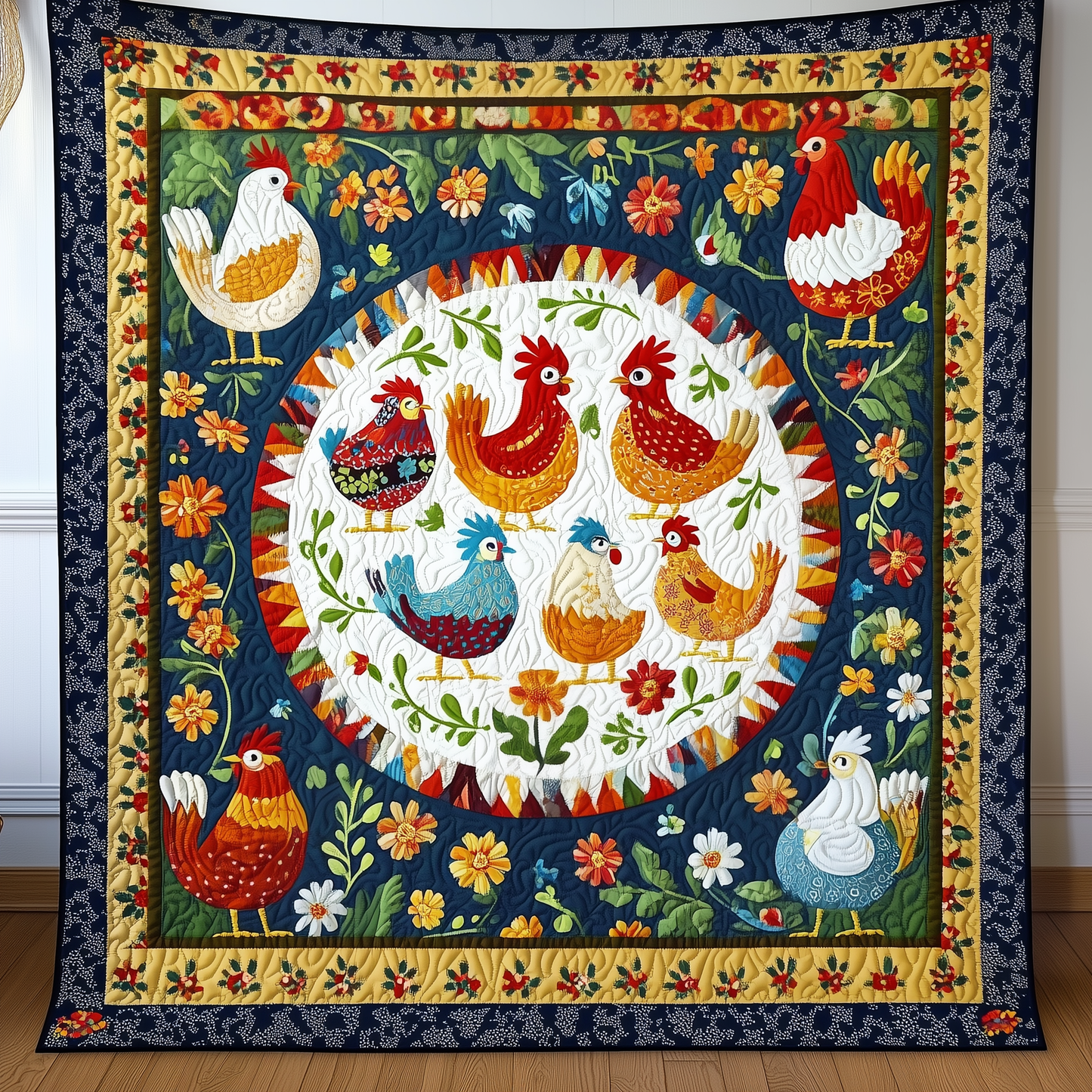 Chicken Quilted Blanket GFTOAB074