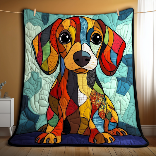 Dachshund Quilted Blanket GFTOAB078