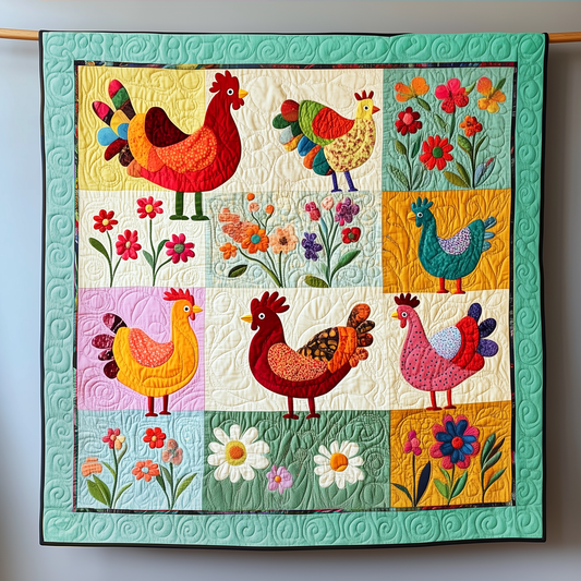 Chicken Quilted Blanket GFTOAB098