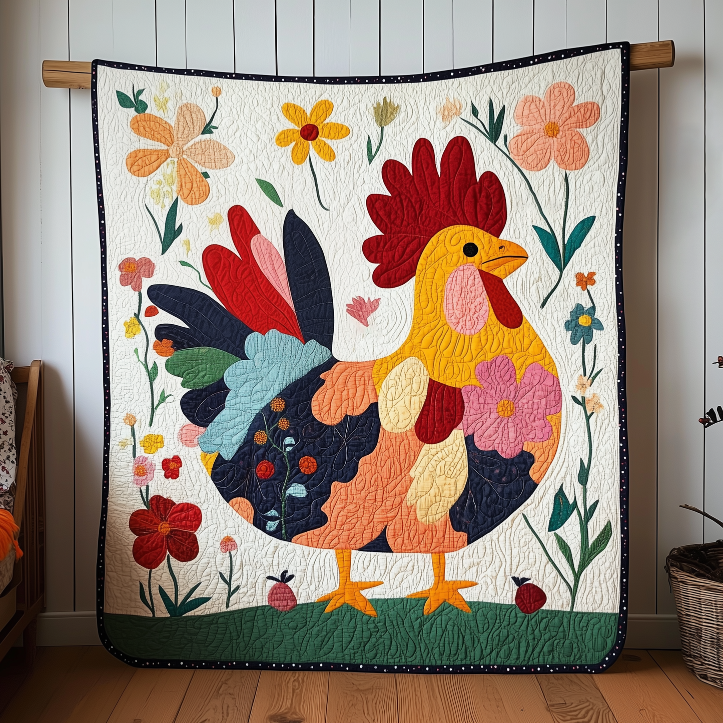 Chicken Quilted Blanket GFTOAB099