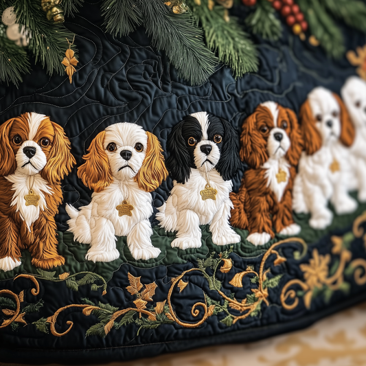 Cavalier King Charles Spaniel Quilted Tree Skirt GFTOAB1014