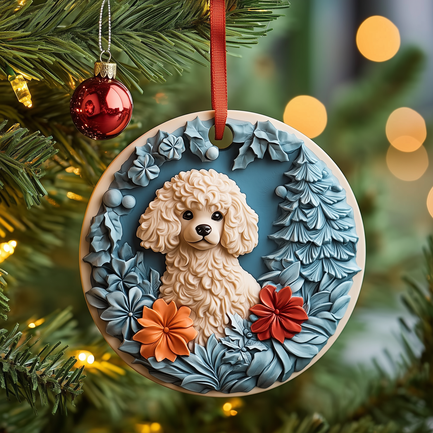 Poodle Mica Ornament GFTOAB1045