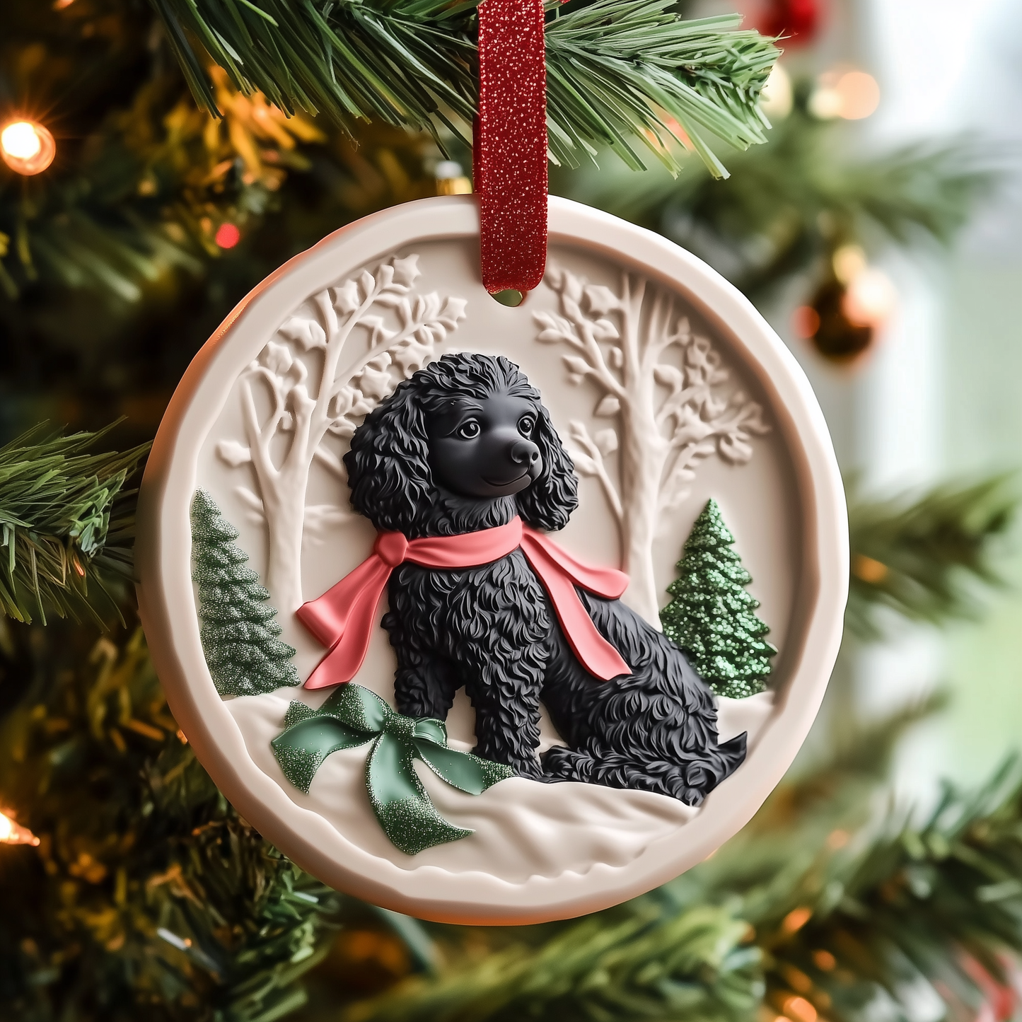 Poodle Mica Ornament GFTOAB1047