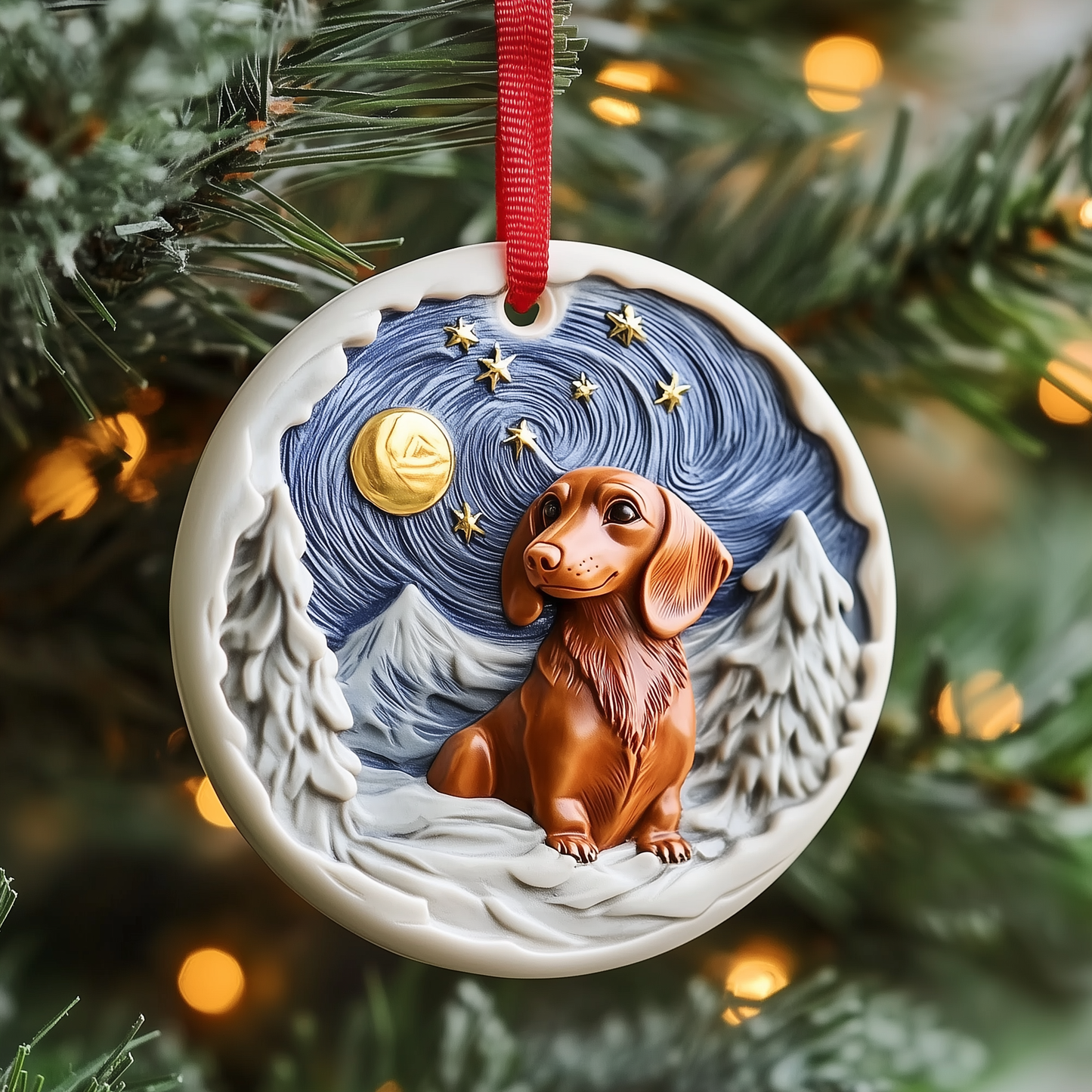 Dachshund Mica Ornament GFTOAB1051