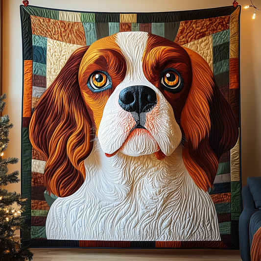 Cavalier King Charles Spaniel Quilted Blanket GFTOAB1095