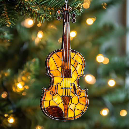 Colorful Violin Mica Ornament GFTOAB1129