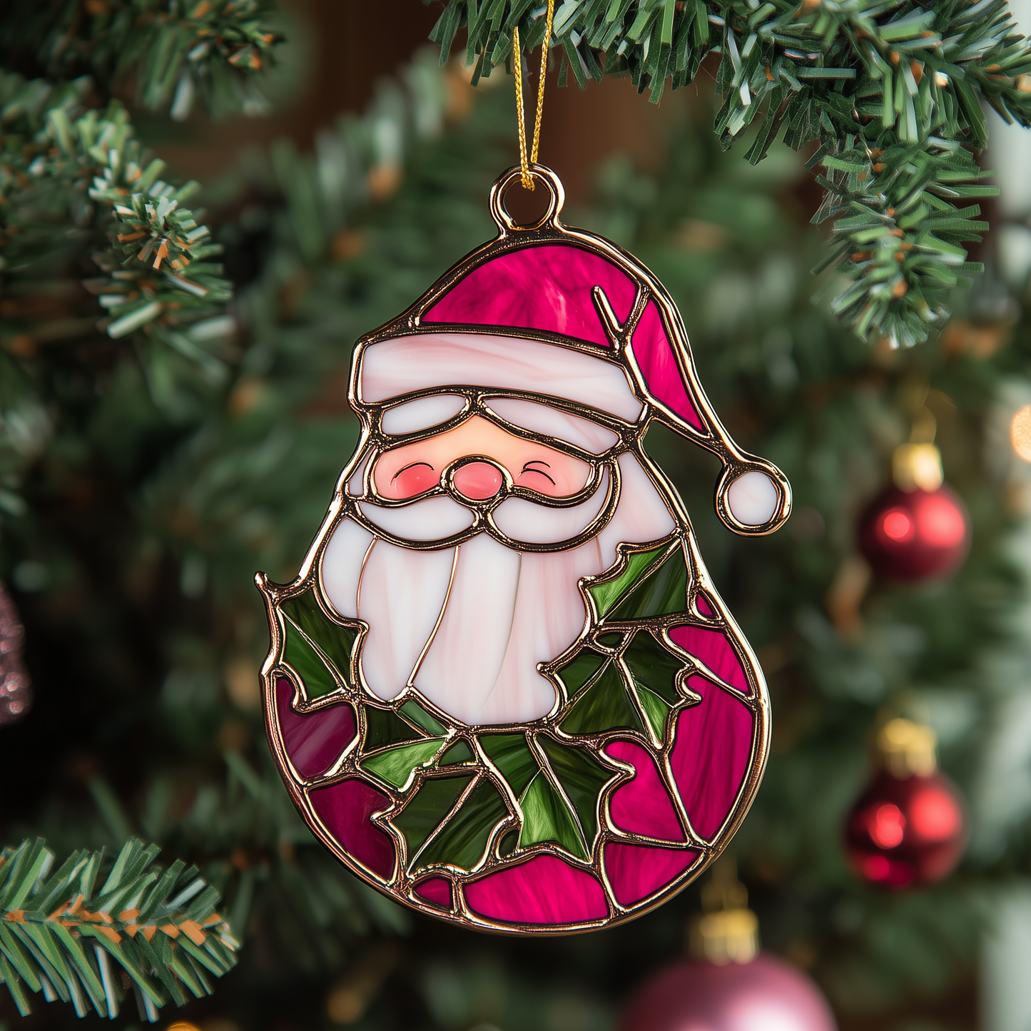 Christmas Santa Mica Ornament GFTOAB1180