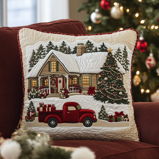 Snow Cabin Quilted Pillow Case GFTOAB1214