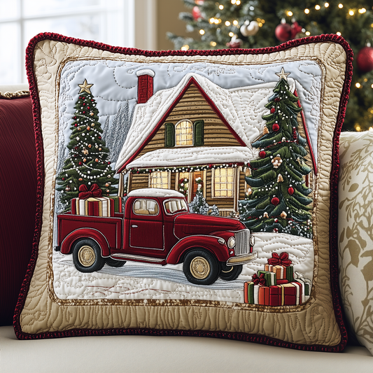 Snow Cabin Quilted Pillow Case GFTOAB1216