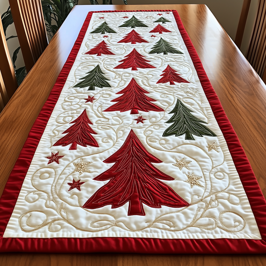 Christmas Tree Quilted Table Runner GFTOAB1234