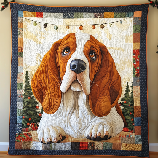 Basset Hound Quilted Blanket GFTOAB1393