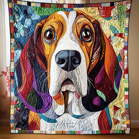 Basset Hound Quilted Blanket GFTOAB1396