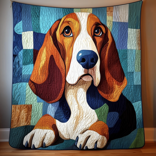 Basset Hound Quilted Blanket GFTOAB1397