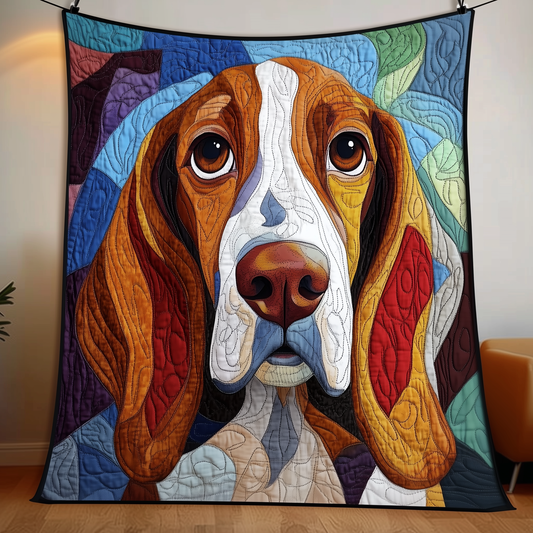 Basset Hound Quilted Blanket GFTOAB1398