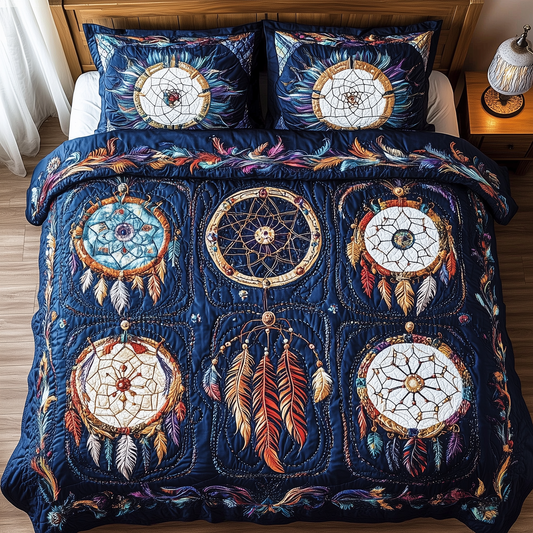 Southwest Dreamcatchers 3-Piece Quilted Bedding Set GFTOAB1463