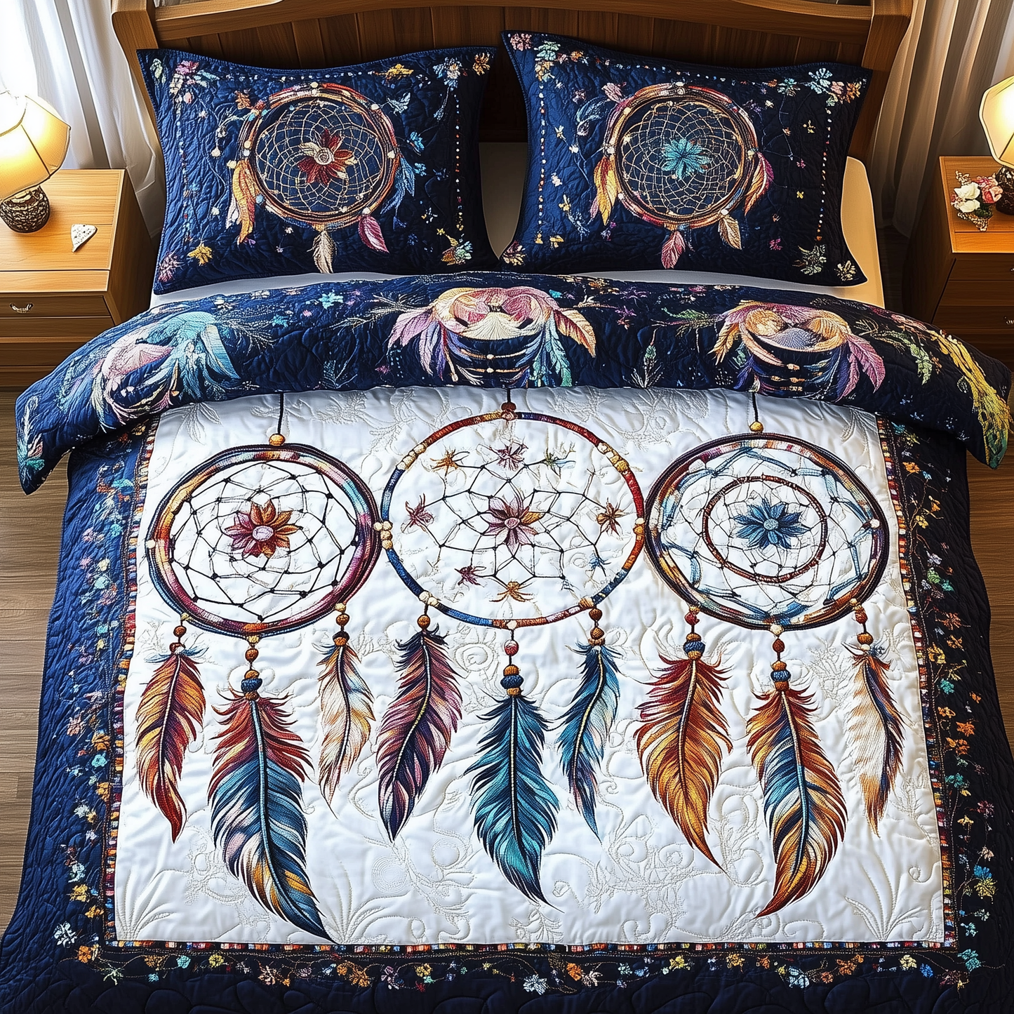 Southwest Dreamcatchers 3-Piece Quilted Bedding Set GFTOAB1464