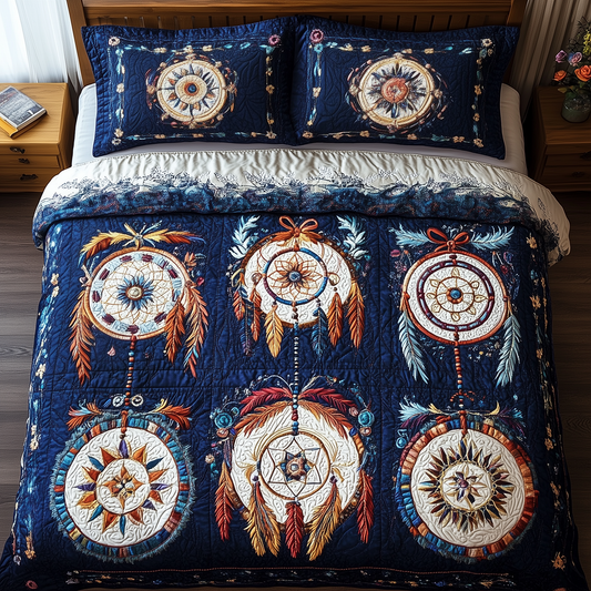 Southwest Dreamcatchers 3-Piece Quilted Bedding Set GFTOAB1465