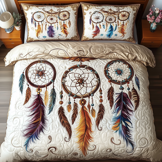 Southwest Dreamcatchers 3-Piece Quilted Bedding Set GFTOAB1468