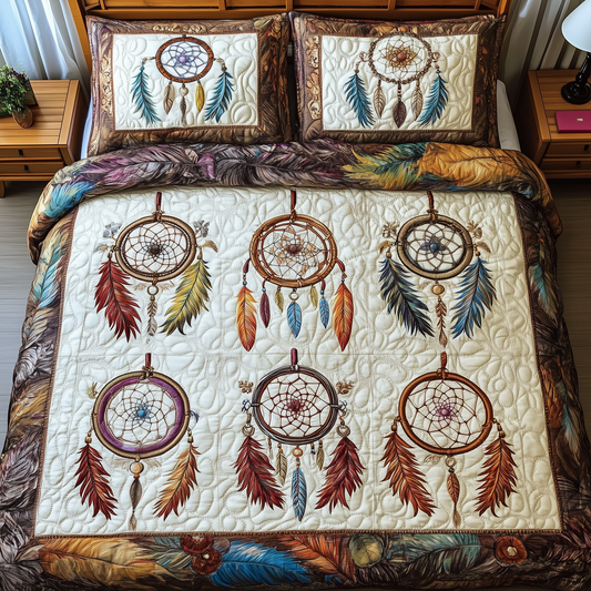 Southwest Dreamcatchers 3-Piece Quilted Bedding Set GFTOAB1469