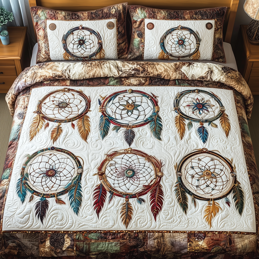 Southwest Dreamcatchers 3-Piece Quilted Bedding Set GFTOAB1470