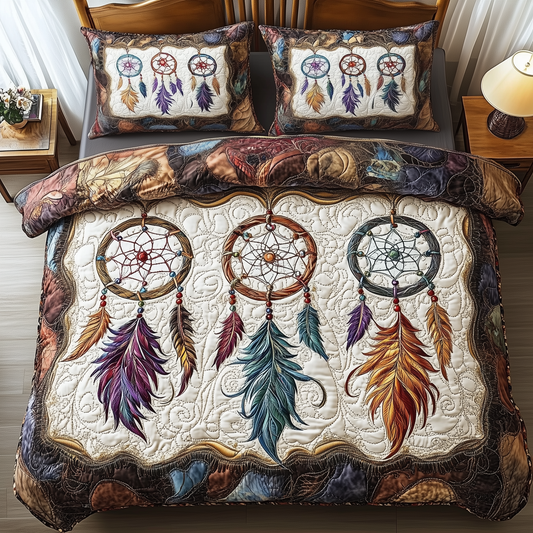 Southwest Dreamcatchers 3-Piece Quilted Bedding Set GFTOAB1472