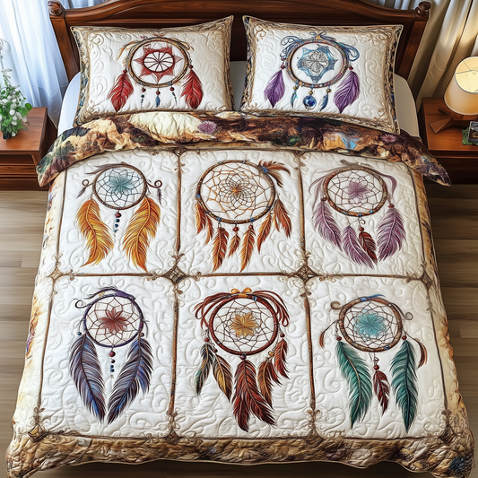 Southwest Dreamcatchers 3-Piece Quilted Bedding Set GFTOAB1473