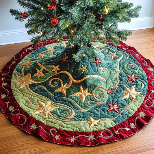 Christmas Star Quilted Tree Skirt GFTOAB1475