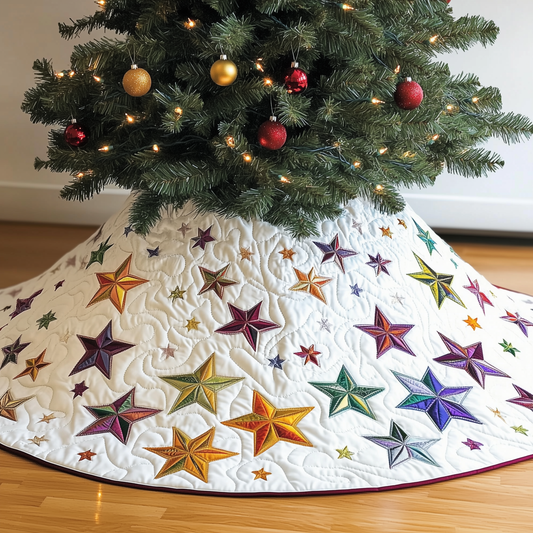 Christmas Star Quilted Tree Skirt GFTOAB1479