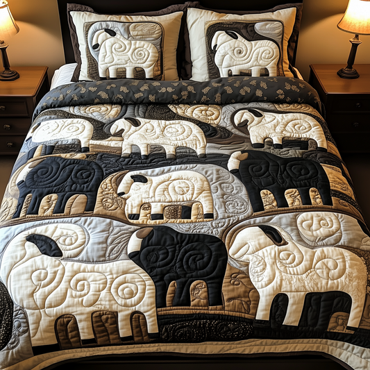 Sheep 3-Piece Quilted Bedding Set GFTOAB147