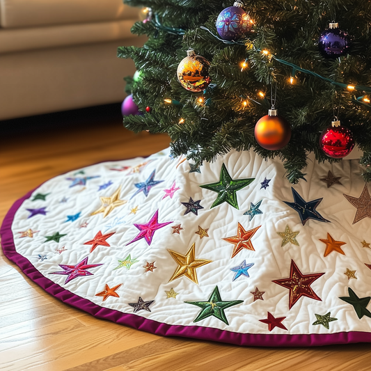 Christmas Star Quilted Tree Skirt GFTOAB1480