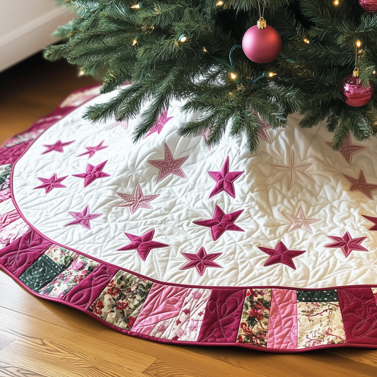 Christmas Star Quilted Tree Skirt GFTOAB1483