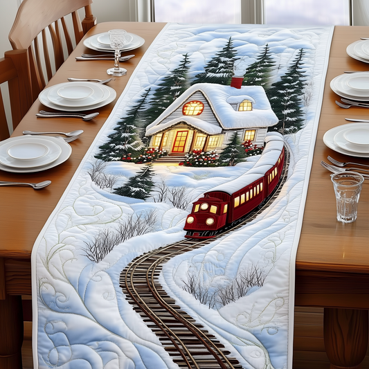 Winter Train Quilted Table Runner GFTOAB1488