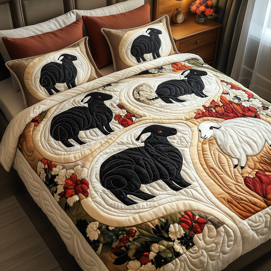 Sheep 3-Piece Quilted Bedding Set GFTOAB148