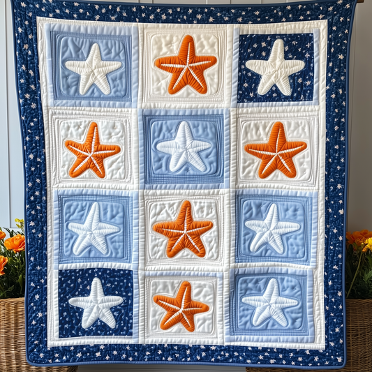 Starfish Whispers Quilted Blanket GFTOAB1490