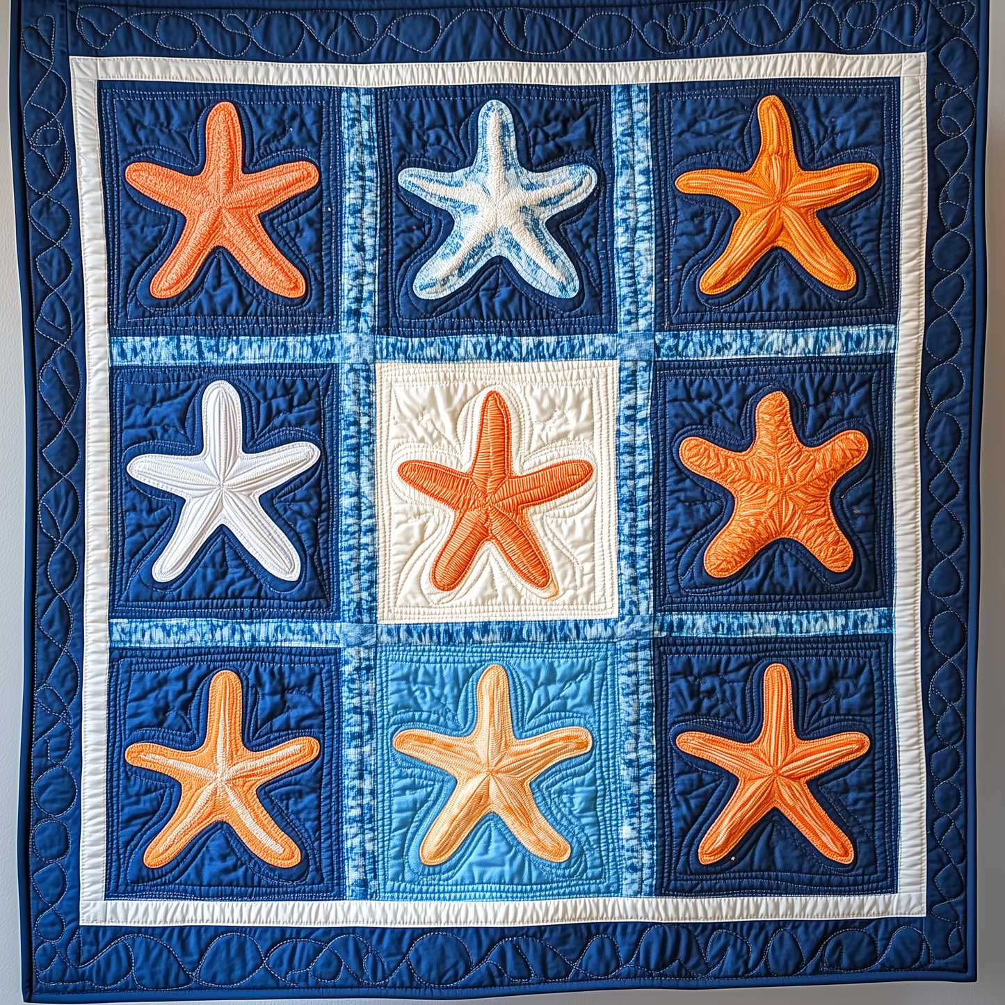 Starfish Whispers Quilted Blanket GFTOAB1491