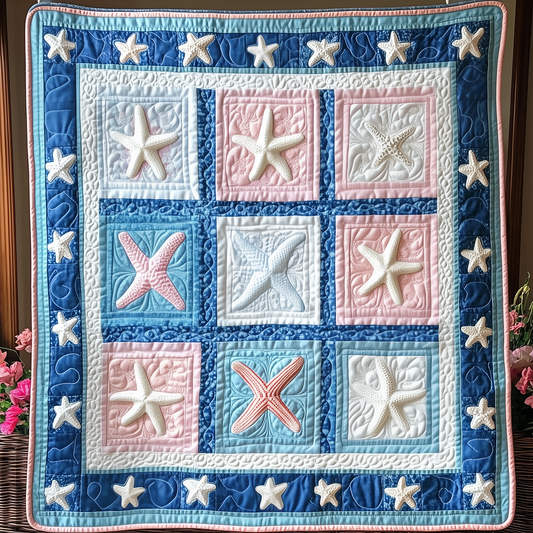 Starfish Whispers Quilted Blanket GFTOAB1494