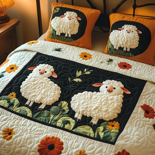 Sheep 3-Piece Quilted Bedding Set GFTOAB150