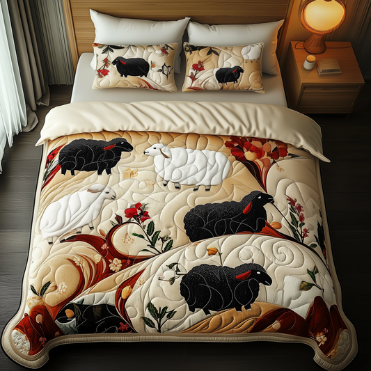 Sheep 3-Piece Quilted Bedding Set GFTOAB153