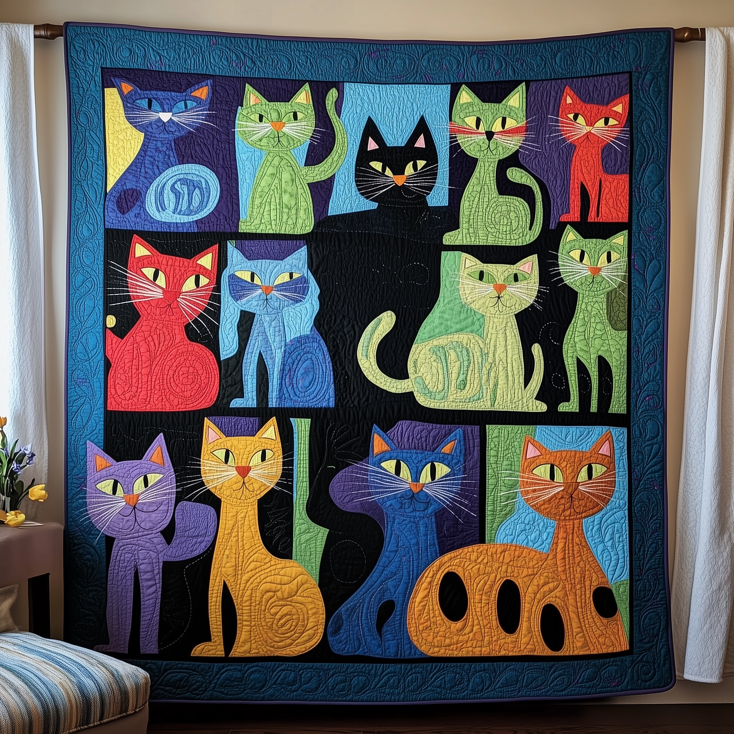 Cat Quilted Blanket GFTOAB157