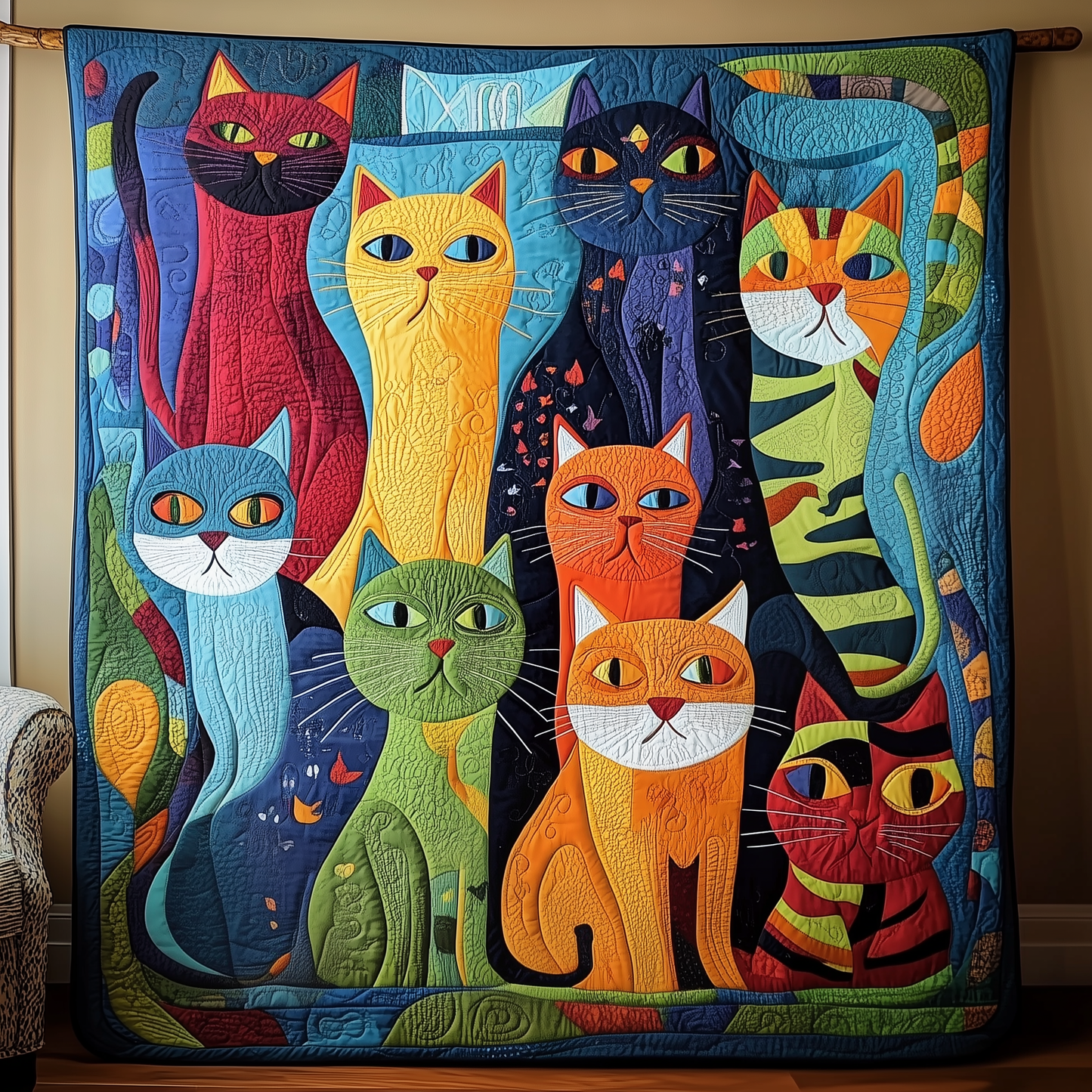 Cat Quilted Blanket GFTOAB158