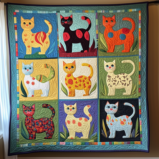 Cat Quilted Blanket GFTOAB159