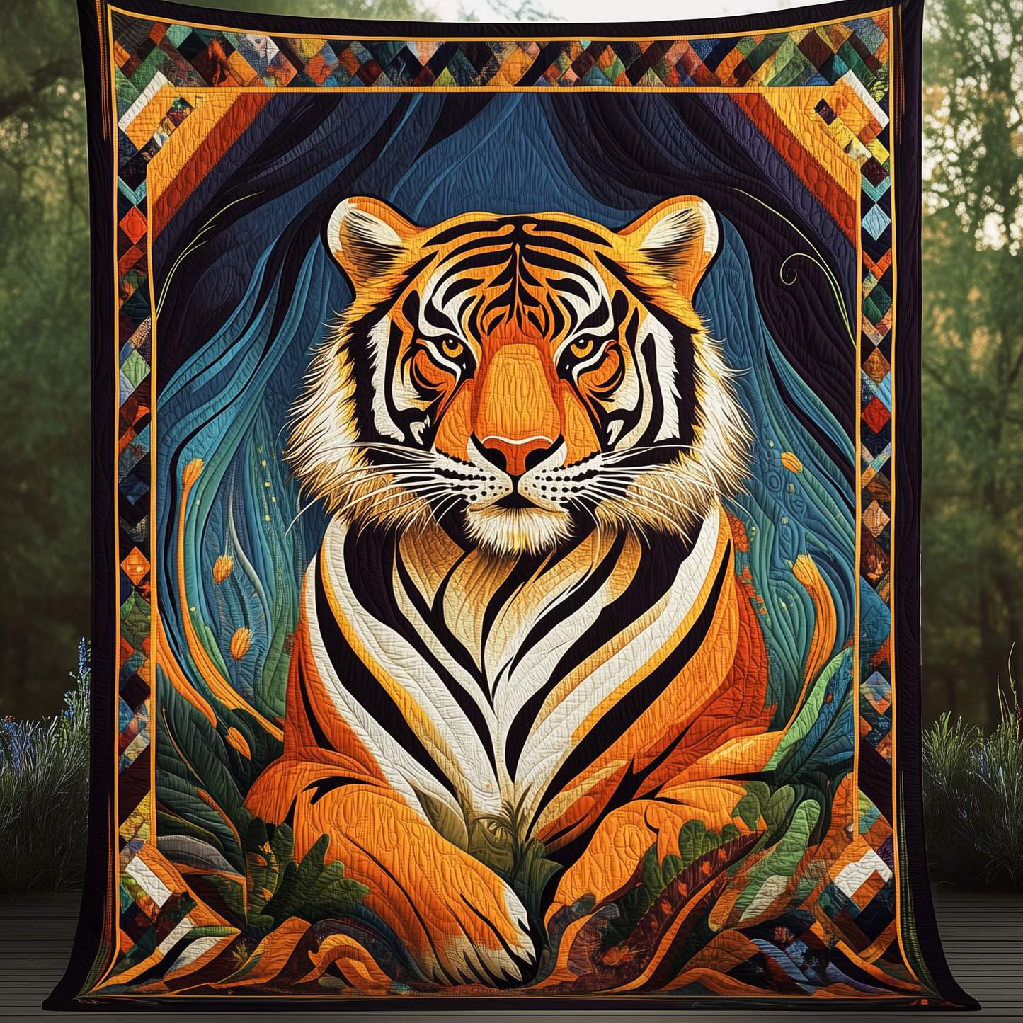 Wild Tiger Quilted Blanket GFTOAB204