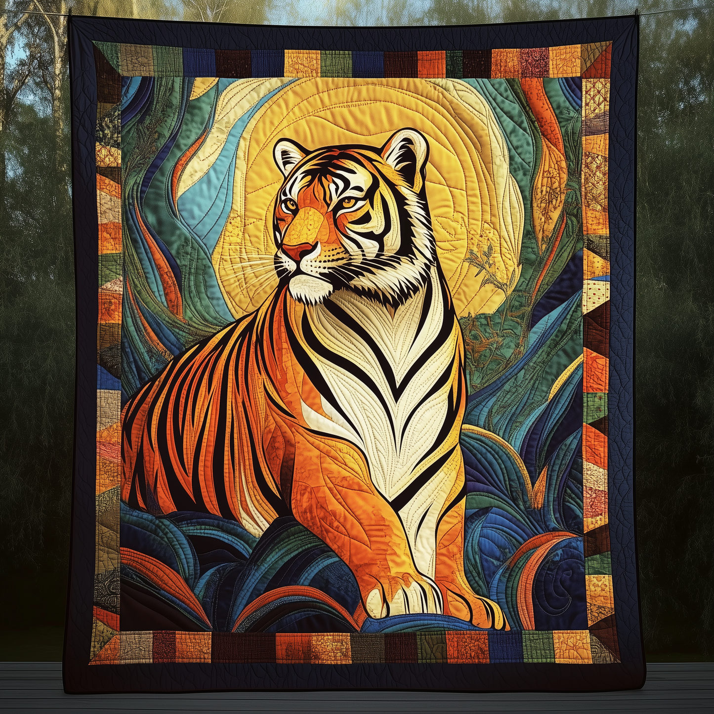 Wild Tiger Quilted Blanket GFTOAB206