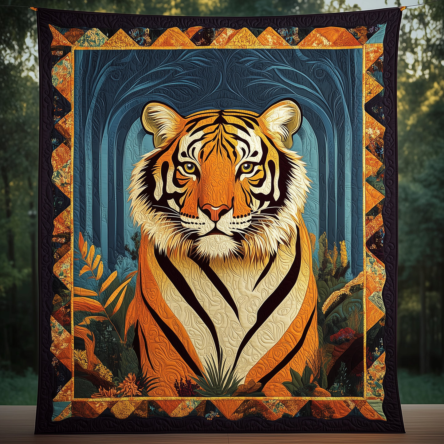 Wild Tiger Quilted Blanket GFTOAB207