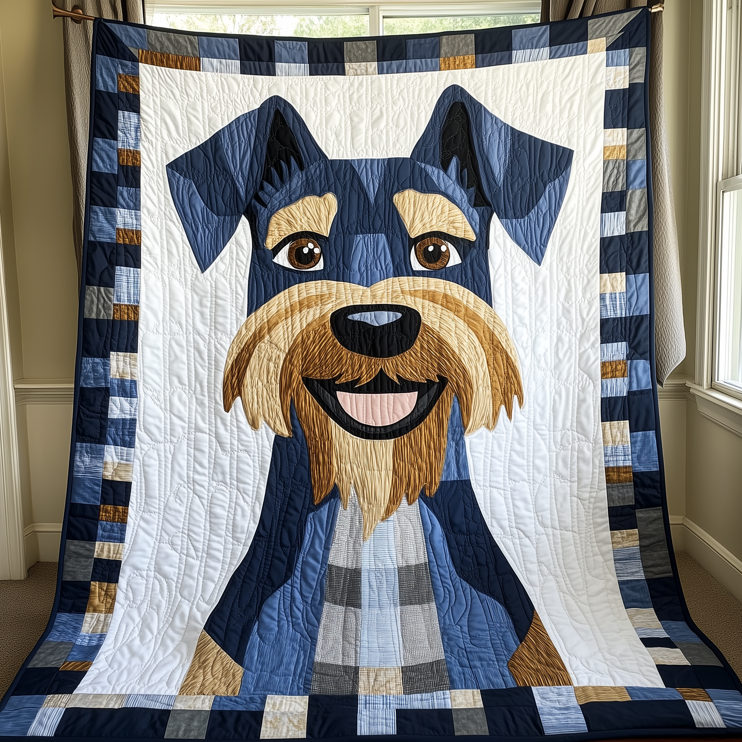 Schnauzer Quilted Blanket GFTOAB286